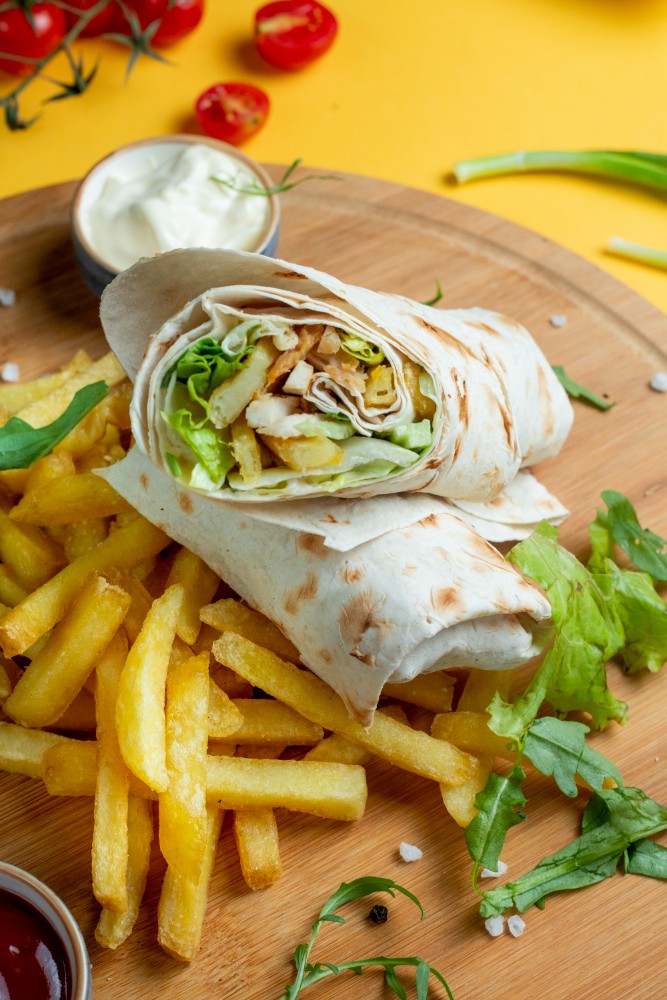 Chicken Shawarma with Chips